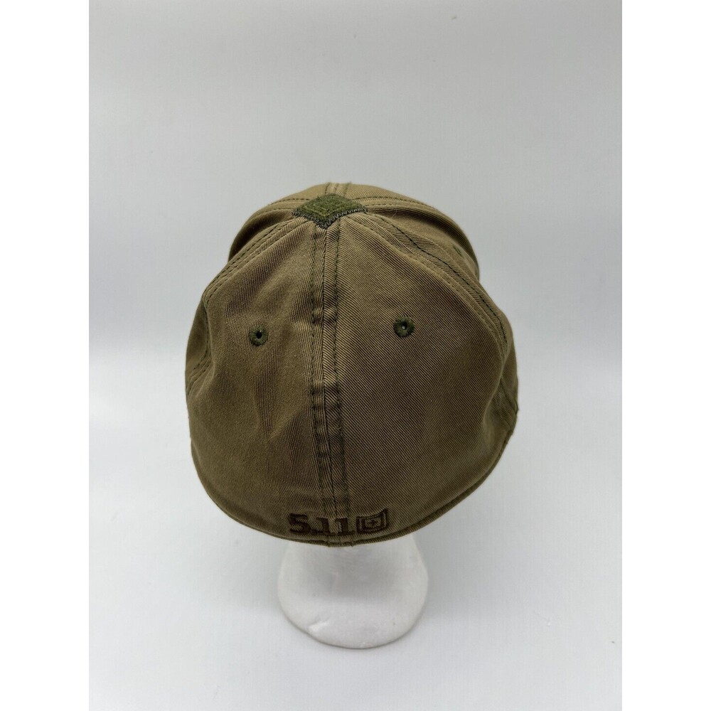 5.11 Tactical Hat Cap Fitted Mens Large Green Flex Twill Baseball Stretch - Picture 3 of 9